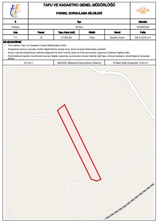 TEMELLİ'DE YATIRIMLIK ARSA: İMARA YAKIN, ÇEVREYOLU YAKIN Fırsat! 6