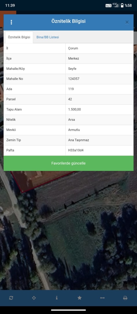 ÇORUM MERKEZ'E 28km OTOYOLA 2km 1.500m2 BAHÇELİ SIFIR BUNGALOW 9