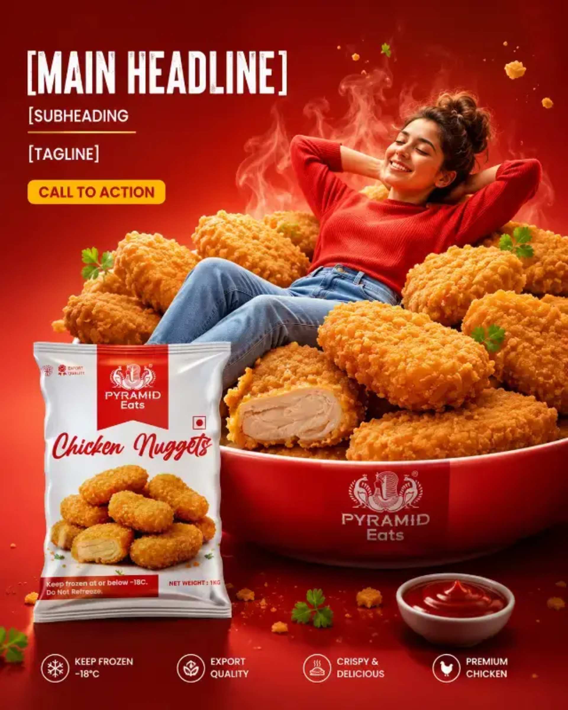Food Ad: Photorealistic Lifestyle Scene - AI Prompt by Prompts Hub Food Ad: Photorealistic Lifestyle Scene prompt - Food Advertising, Photorealistic Images, Commercial Photography, Lifestyle Ad, Product Visualization, AI Image Generation, Food Marketing, Premium Branding