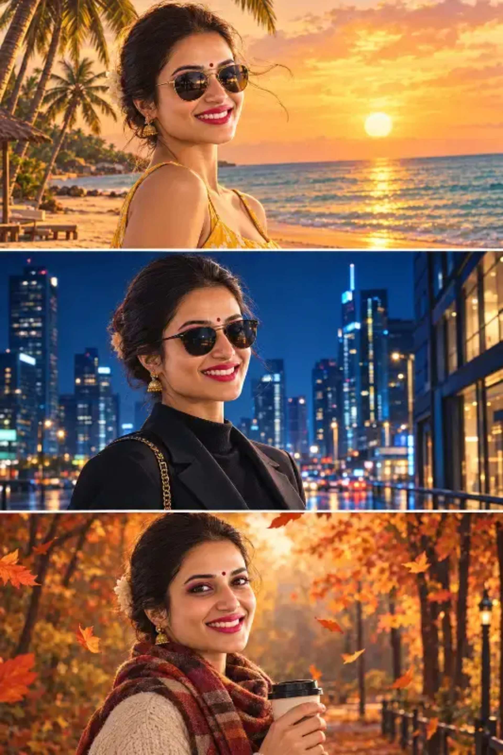 Photo to 3-Panel Cinematic Comic Illustration prompt - cinematic illustration, comic art, graphic novel, photo to art, seasonal artwork, portrait illustration, AI art generation