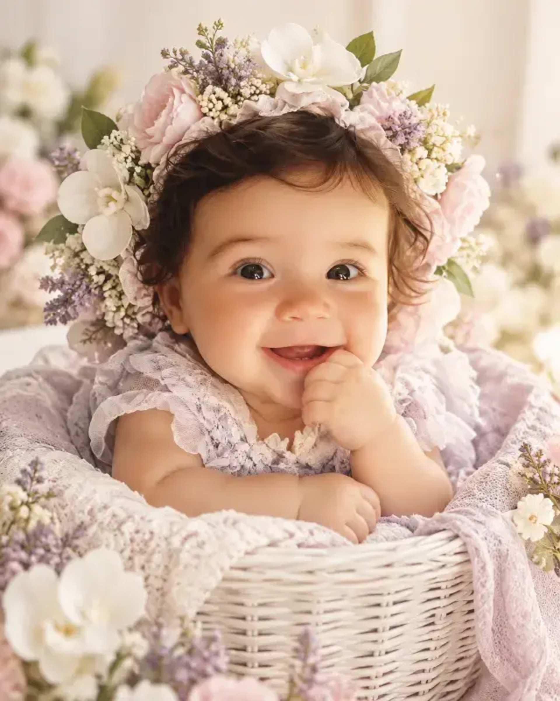 Ultra-Realistic Luxury Newborn Baby Portrait Prompt - AI Prompt by Rahul Kumar Sharma Ultra-Realistic Luxury Newborn Baby Portrait Prompt prompt - newborn photography, baby portrait, luxury AI art, identity preservation, floral baby, studio photography, realistic baby