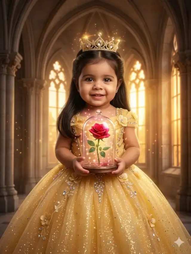 Princess photoshoot  AI prompt
