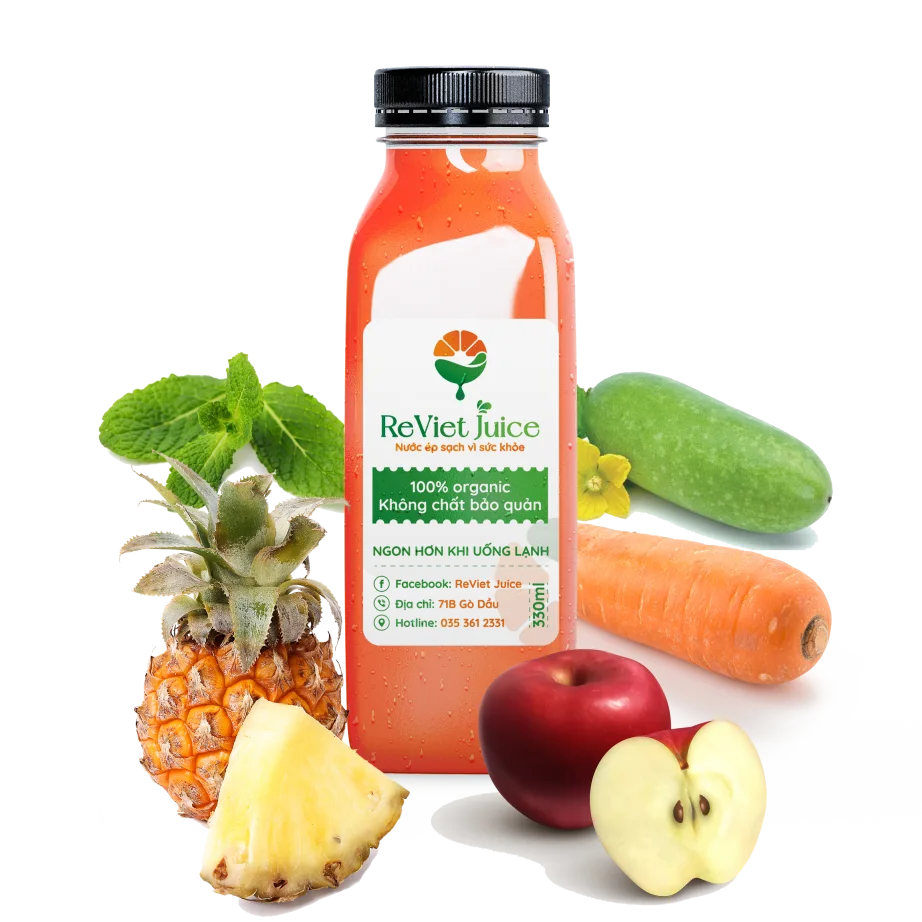 M2: Ép Chậm Thơm – Táo – Dưa Leo – Carrot