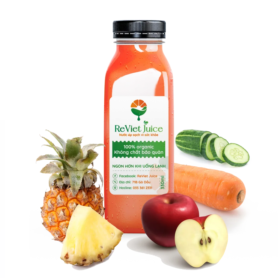 M5: Ép Chậm Thơm – Táo – Dưa Leo – Carrot