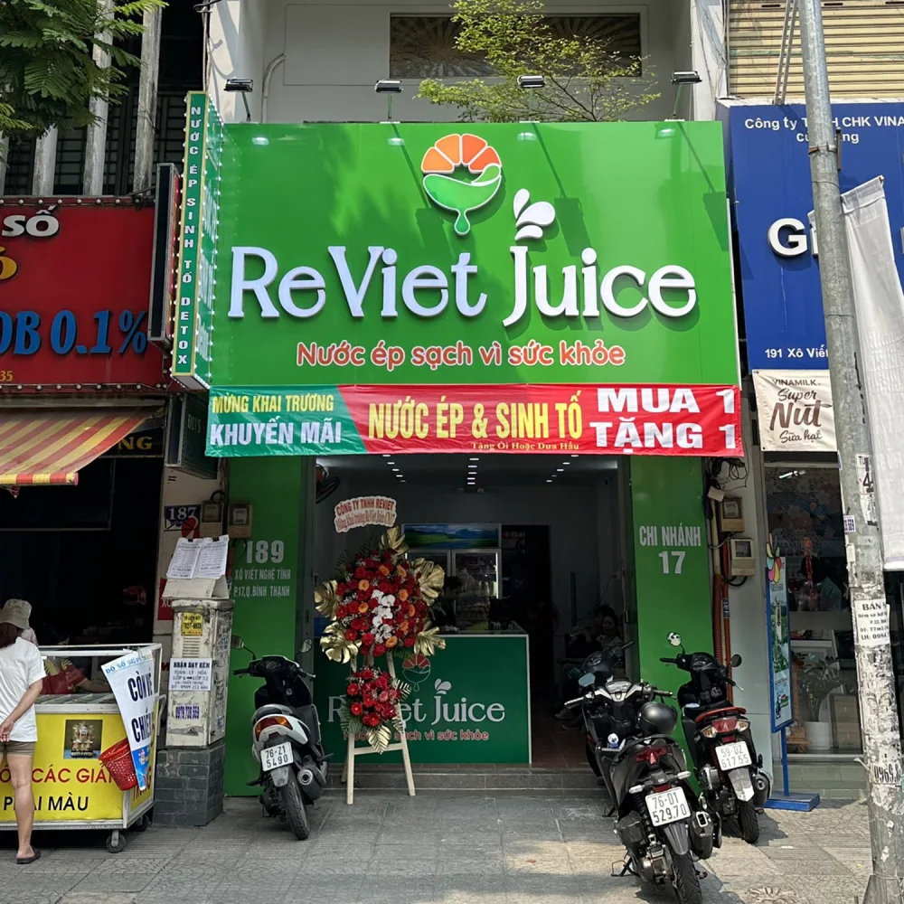 Slide chi nhánh đã triển khai - ReViet Juice