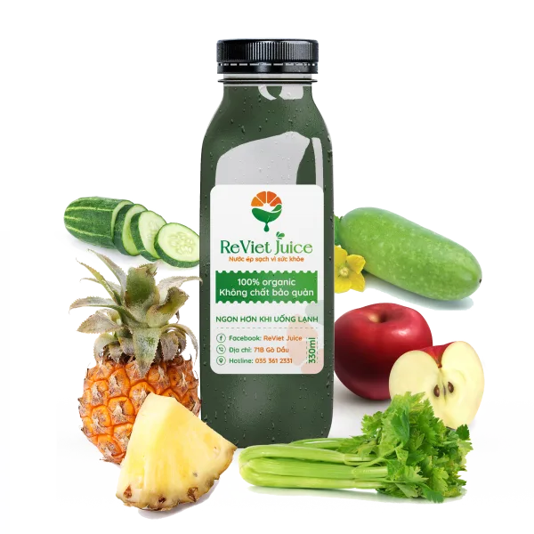 M3: Ép Chậm Thơm – Cần Tây – Táo – Dưa Leo