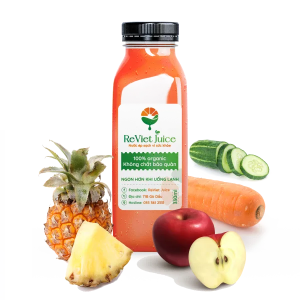 M5: Ép Chậm Thơm – Táo – Dưa Leo – Carrot