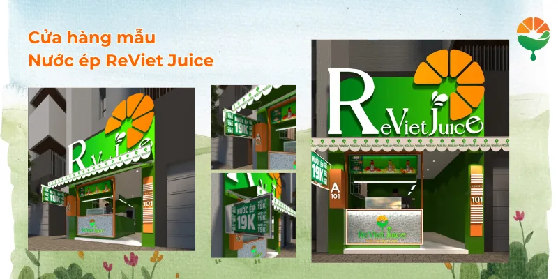 Mẫu thiết kế 3D Nước ép ReViet Juice