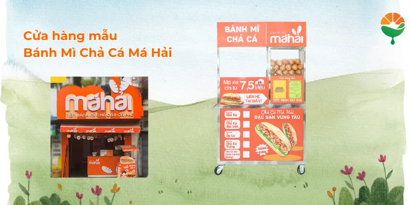 Mẫu thiết kế 3D Bánh Mì Chả Cá Má Hải