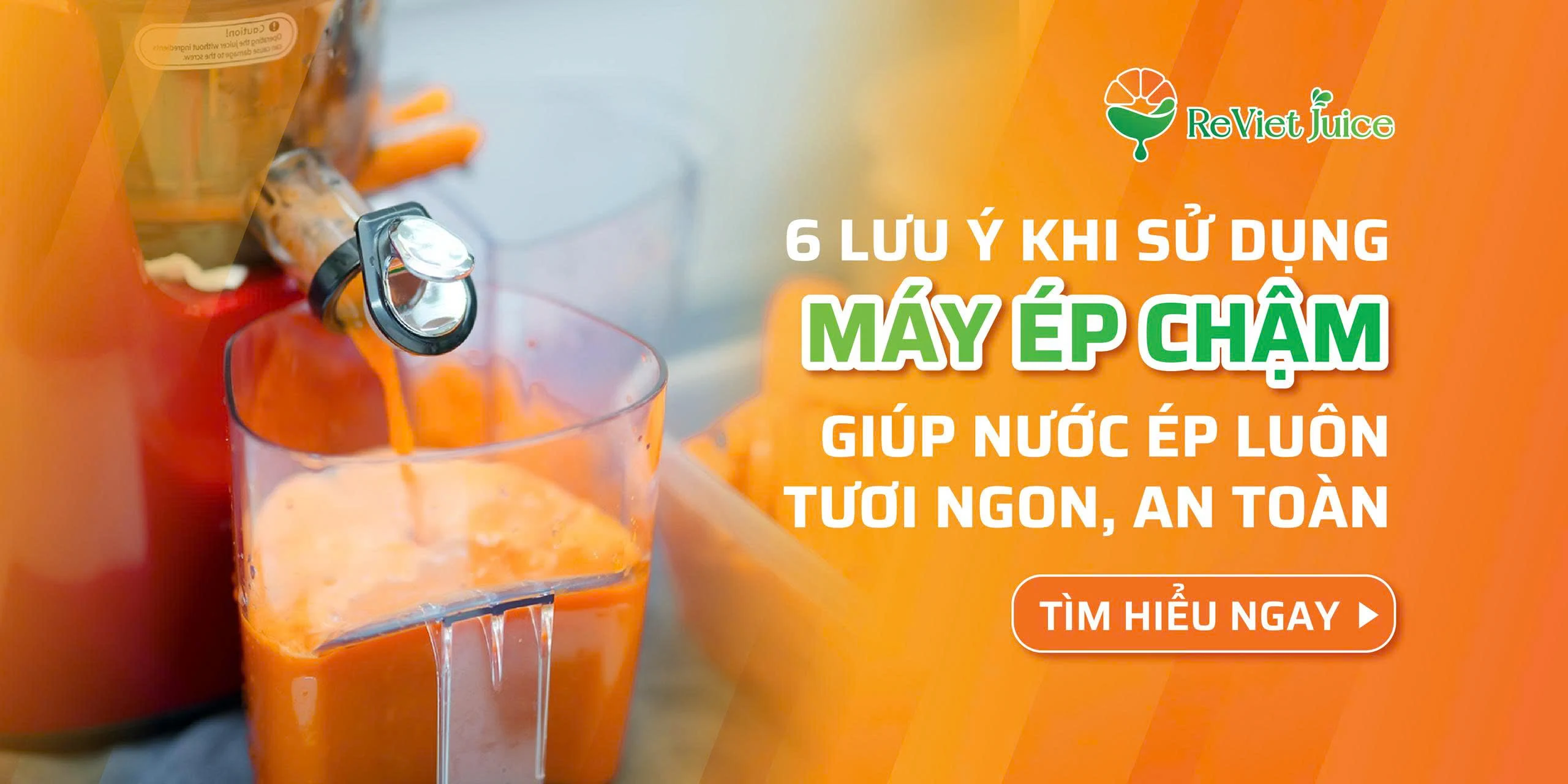 6 lưu ý khi sử dụng máy ép chậm giúp nước ép luôn tươi ngon, an toàn