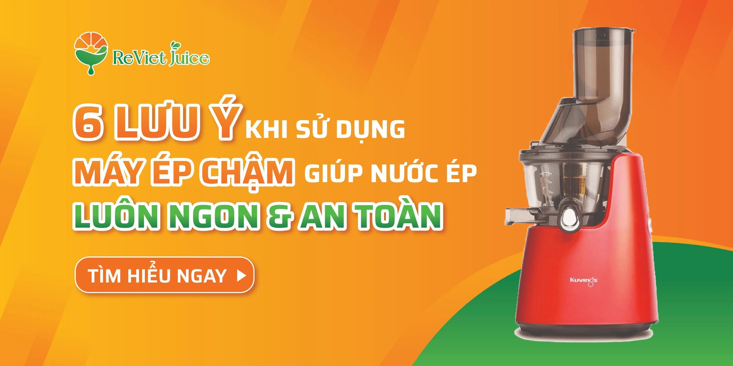 6 lưu ý khi sử dụng máy ép chậm giúp nước ép luôn ngon & an toàn