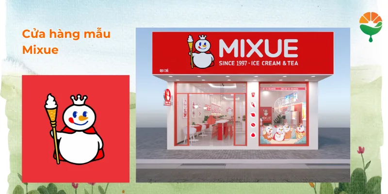 Mẫu thiết kế 3D Trà sữa Mixue