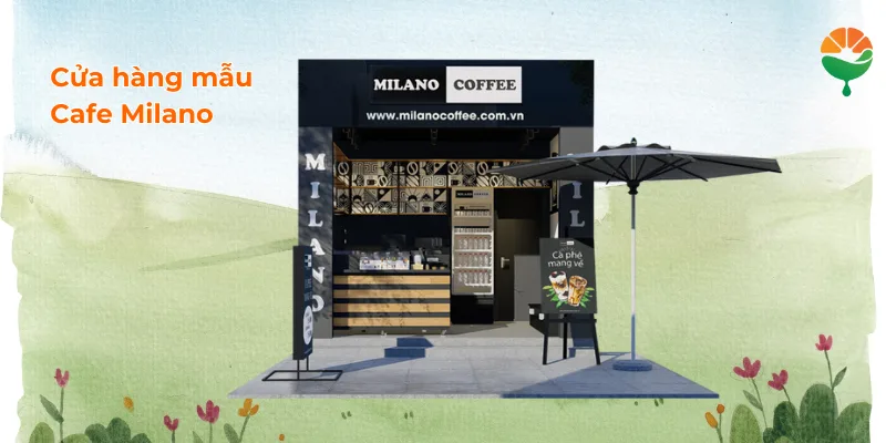 Mẫu thiết kế 3D Cafe Milano