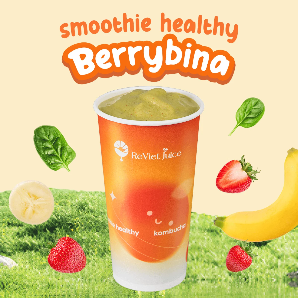 Berrybina: Dâu - Chuối - Bó Xôi:
