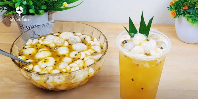 Hướng dẫn làm món trà măng cụt chanh dây ngon, cực hot