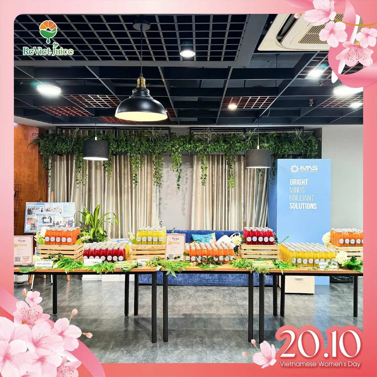 Điểm qua cách trang trí tiệc của Nước ép ReViet