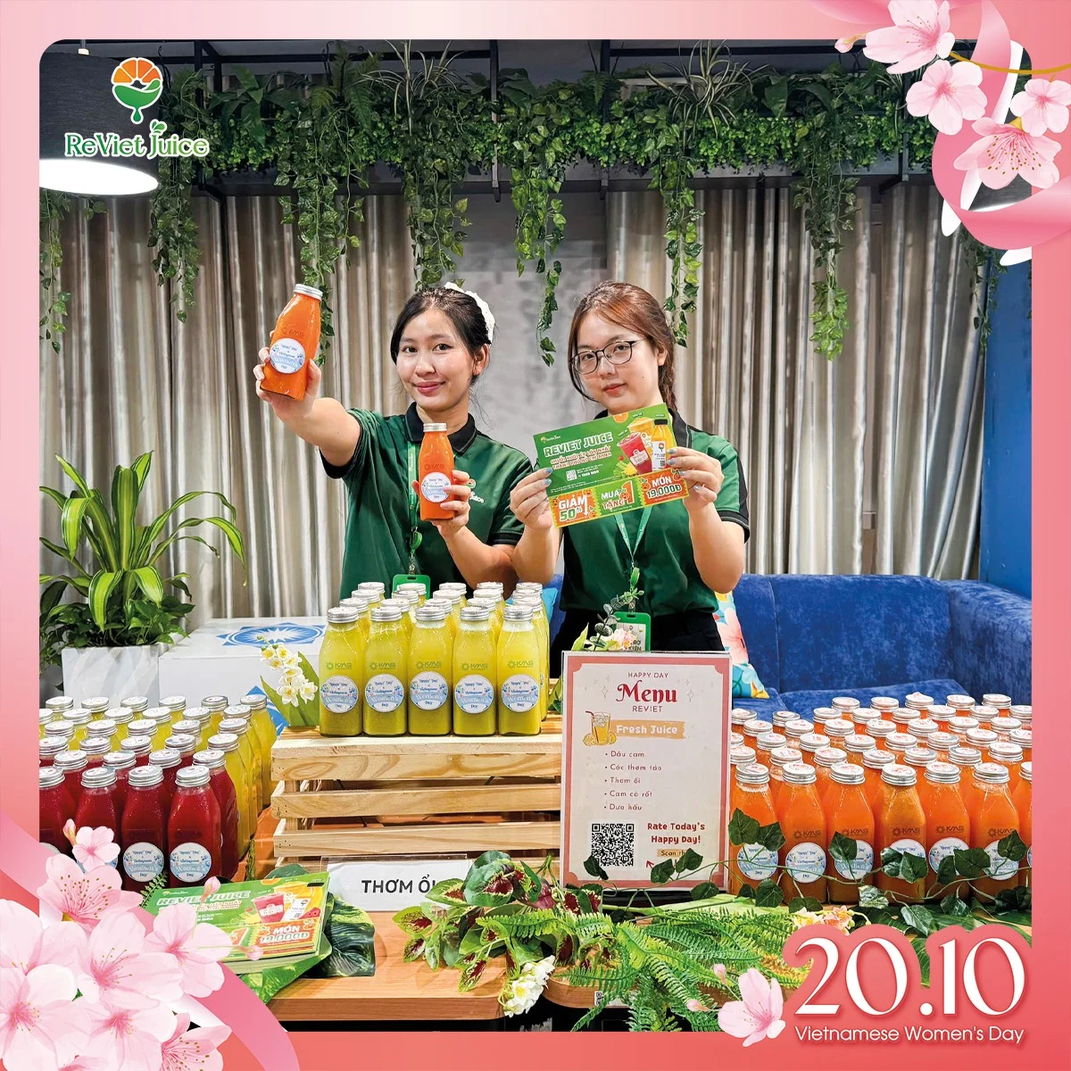 Điểm qua cách trang trí tiệc của Nước ép ReViet