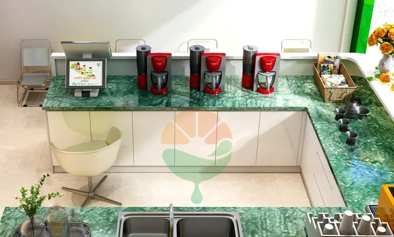 Hỗ trợ set up Hỗ trợ set up toàn bộ quầy nước ép cho đối tác