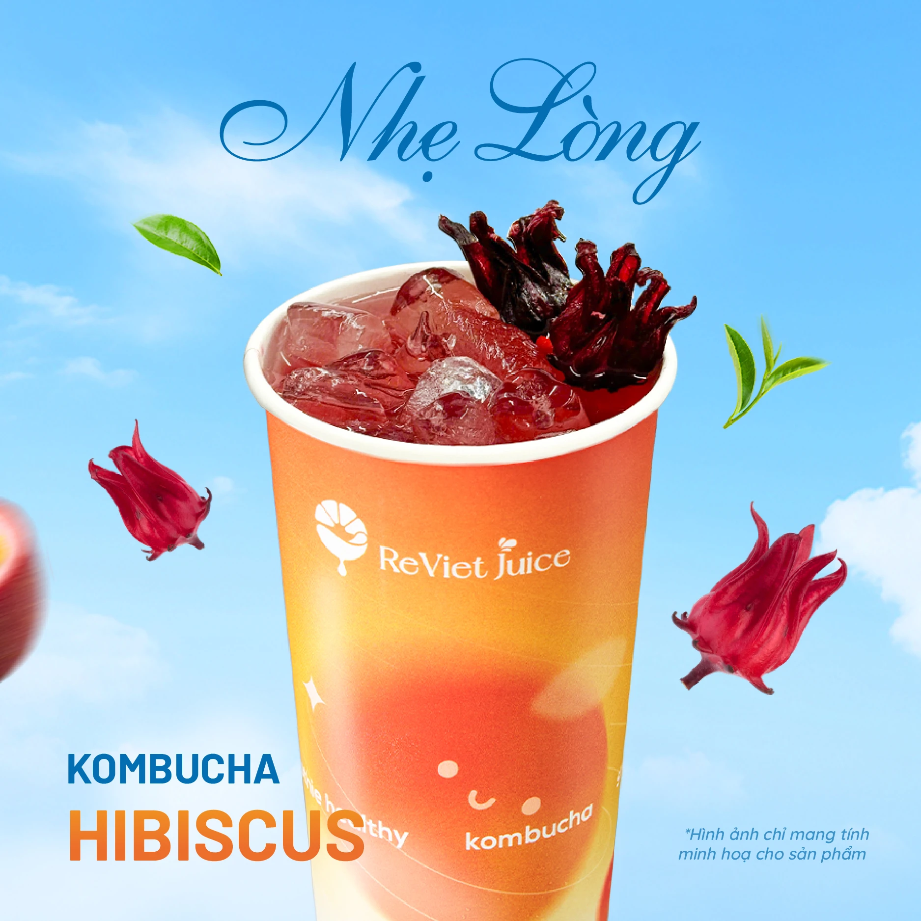 Kombucha Hibiscus Nước ép ReViet Juice