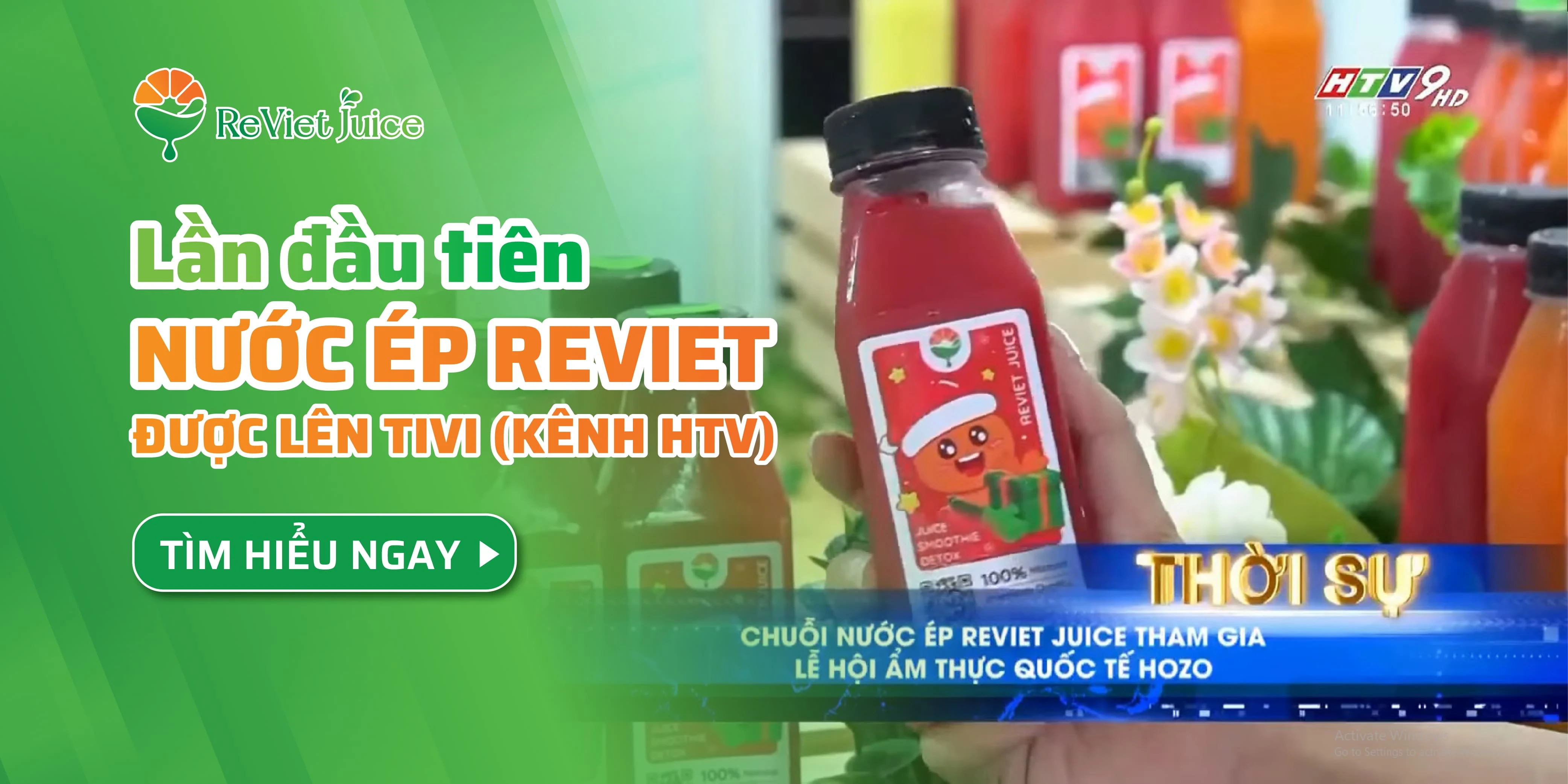 Nước Ép ReViet Tham Gia Gian Hàng Ẩm Thực Trong Lễ Hội Hozo 2024