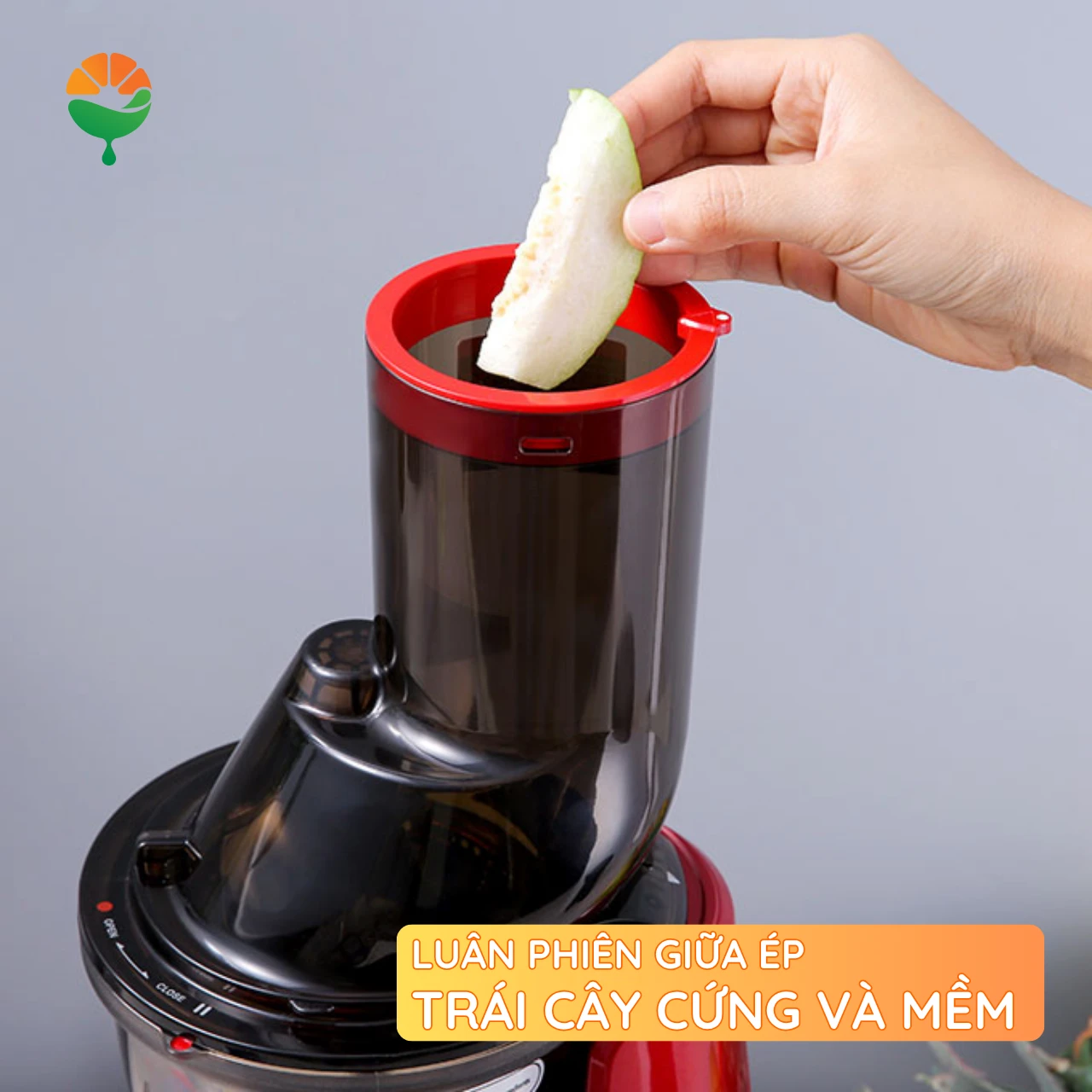 Luân phiên giữa ép trái cây cứng và mềm Luân phiên giữa ép trái cây cứng và mềm