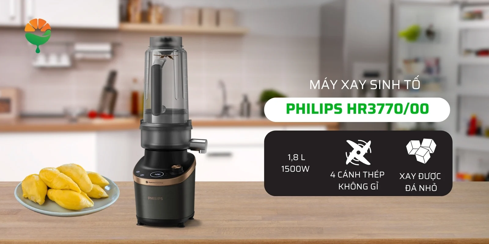 Máy xay sinh tố Philips HR3770/00