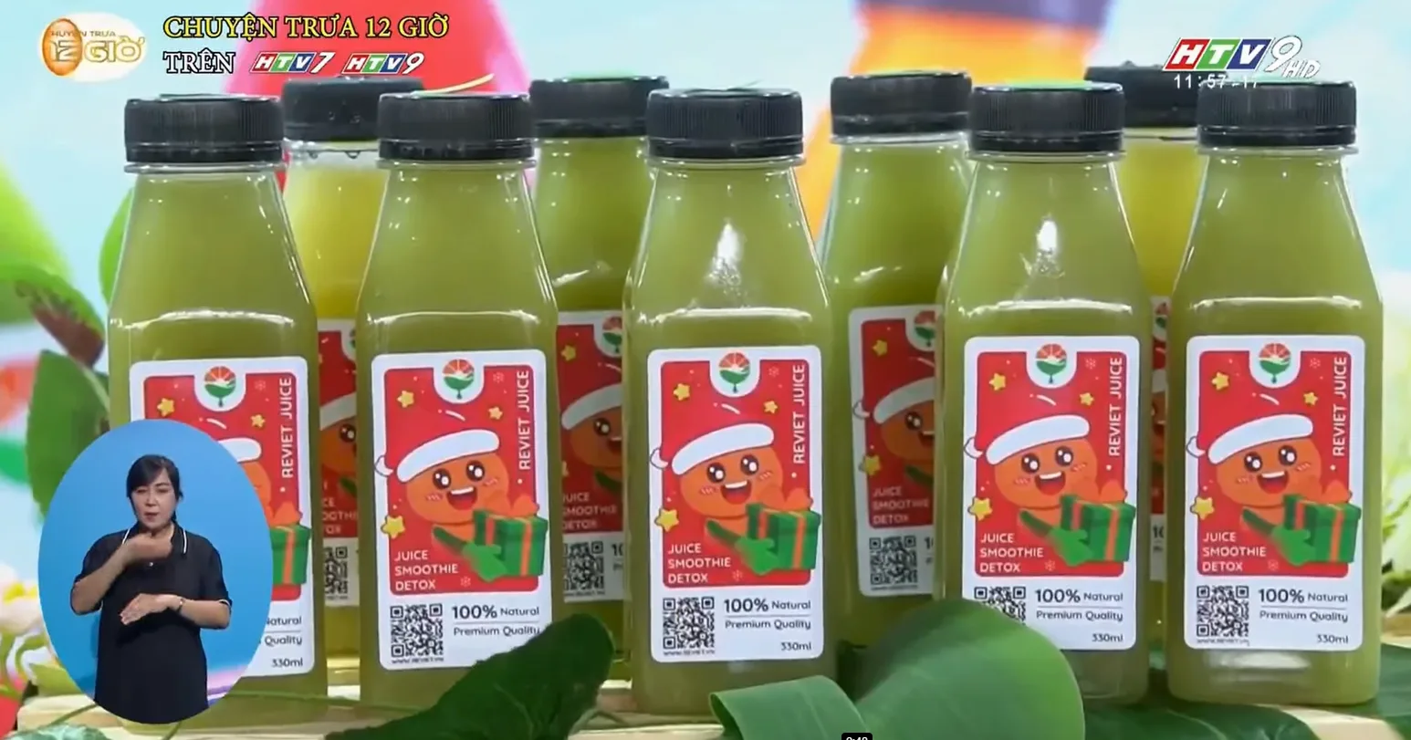 Nước Ép ReViet Vinh Dự Được HTV Đưa Tin