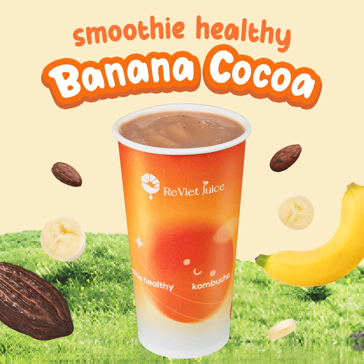 Sinh tố healthy Banana Cocoa