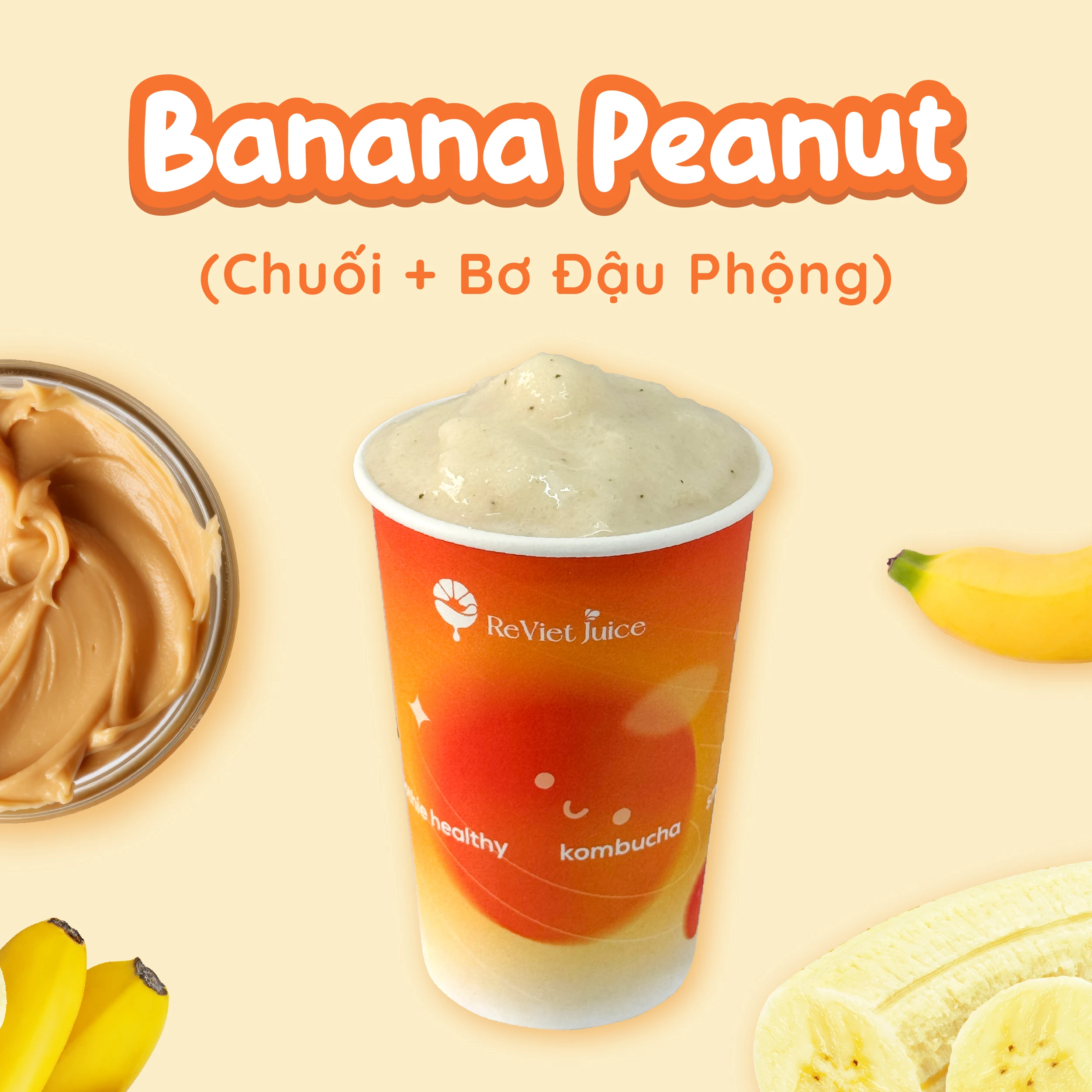 Sinh Tố Healthy Banana Peanut Sinh Tố Healthy Banana Peanut