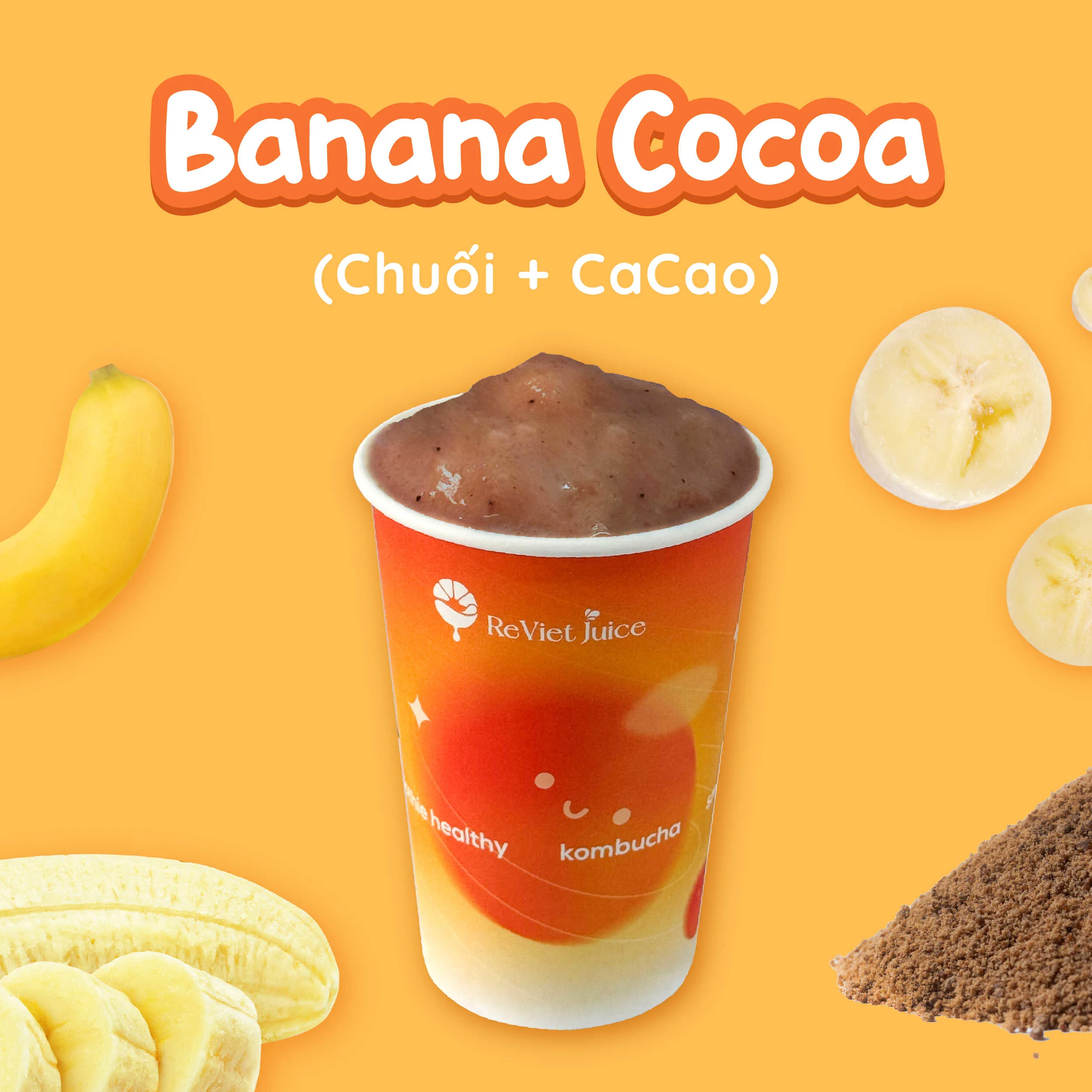 Sinh Tố Healthy Banana Cocoa Sinh Tố Healthy Banana Cocoa