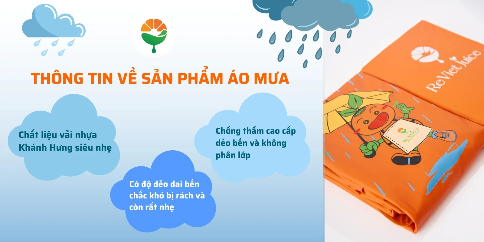 Thông tin chi tiết sản phẩm về áo mưa