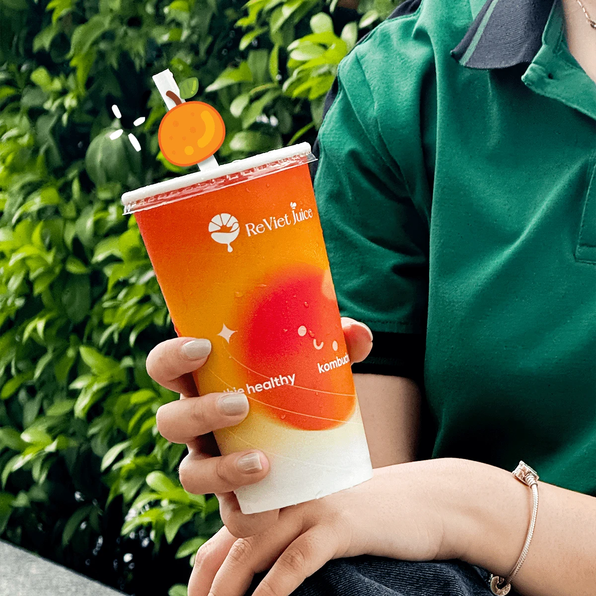 Trà Kombucha mix nước ép trái cây