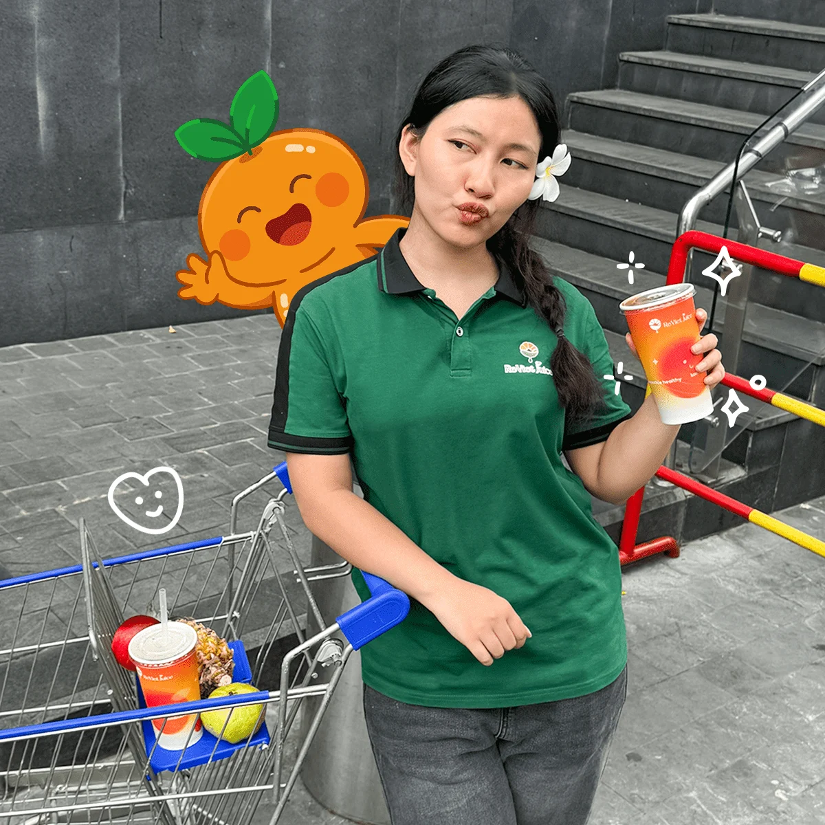 Trà Kombucha mix nước ép trái cây