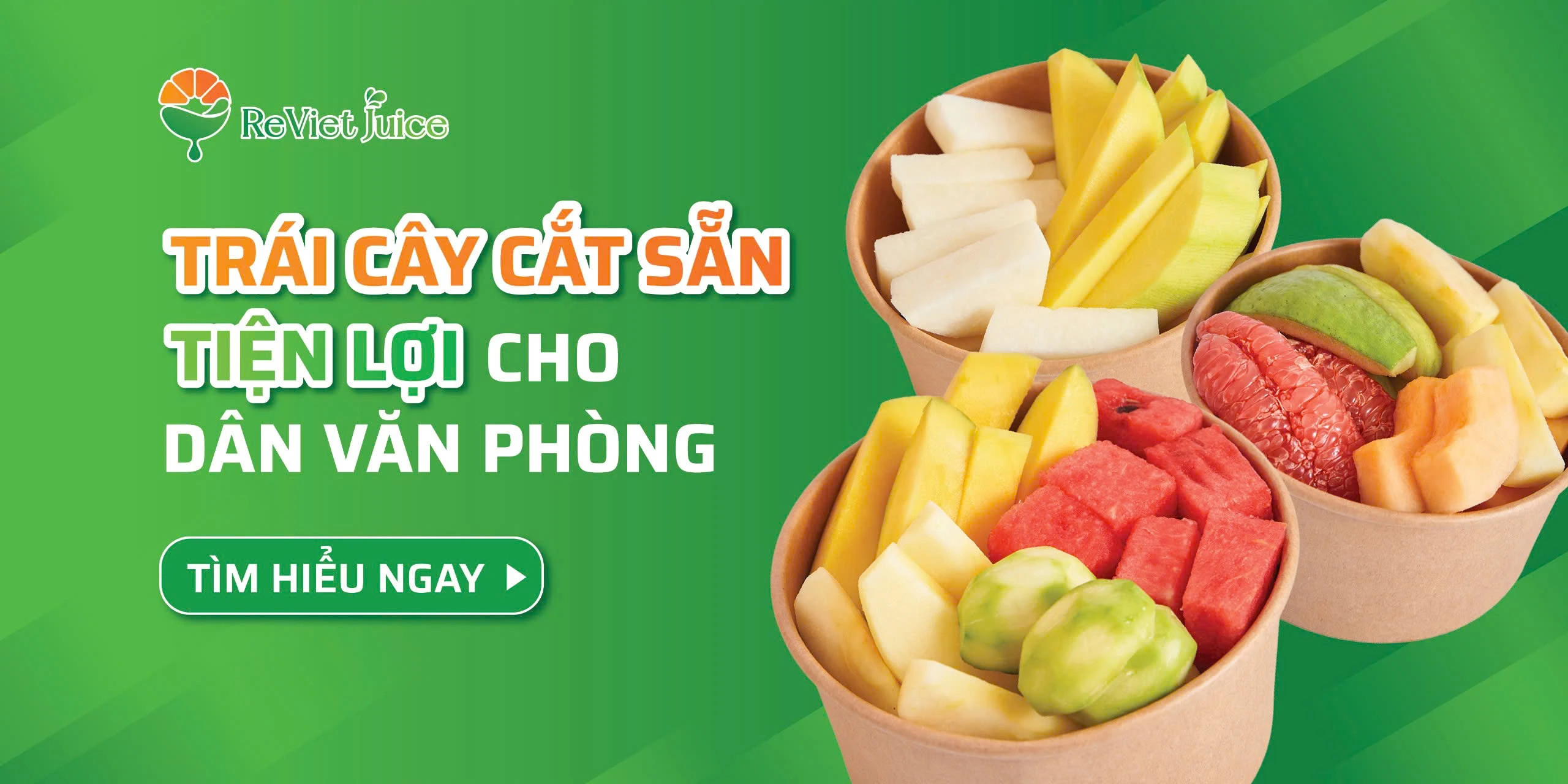 Trái cây cắt sẵn tiện lợi cho dân văn phòng