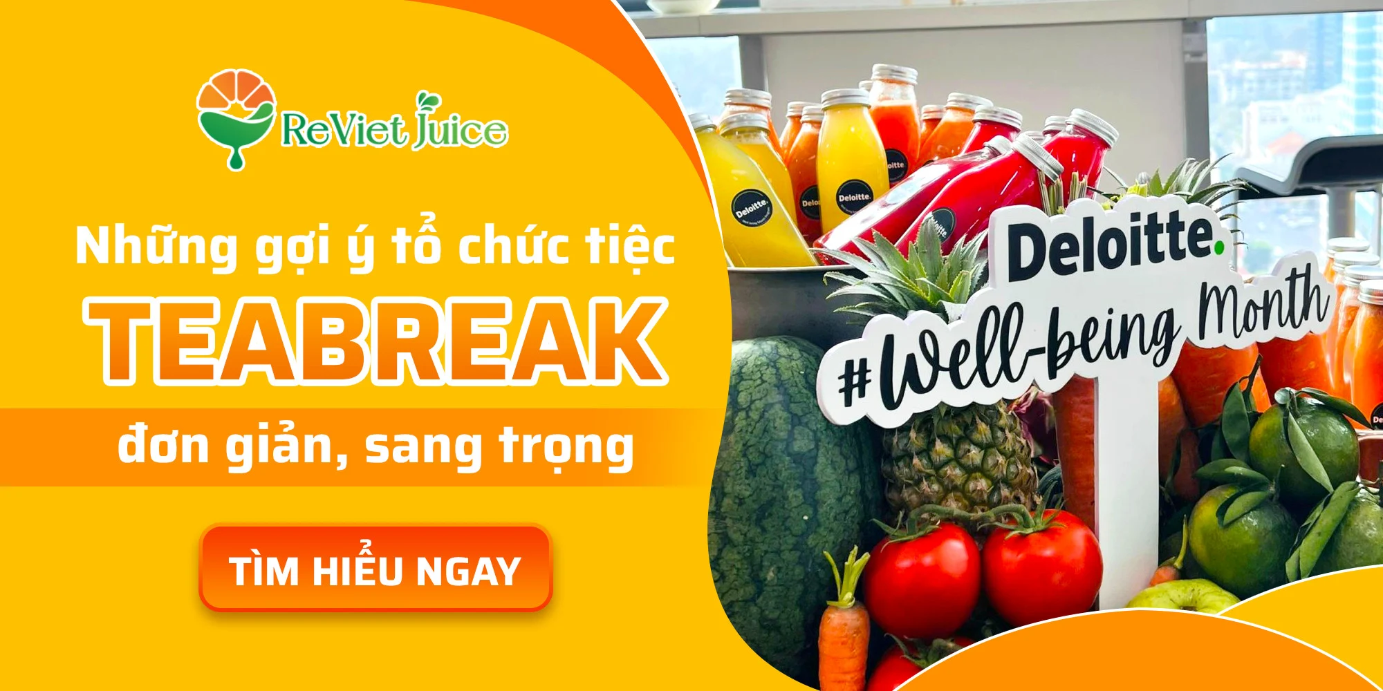 Gợi ý cách tổ chức tiệc teabreak đơn giản, sang trọng