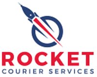 Rocket courier logo