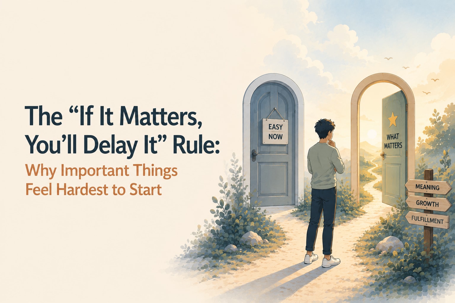 The “If It Matters, You’ll Delay It” Rule: Why Important Things Feel Hardest to Start