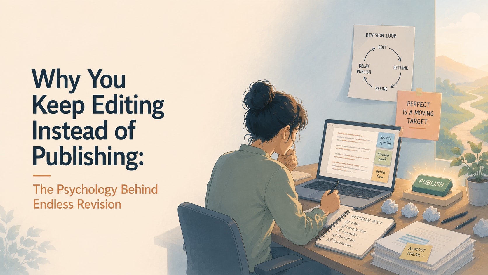 Why You Keep Editing Instead of Publishing: The Psychology Behind Endless Revision
