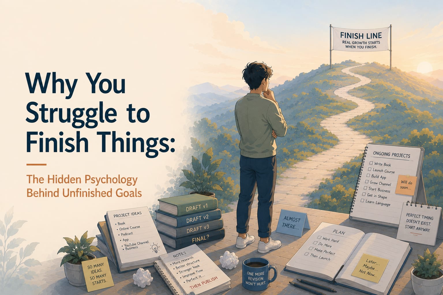 Why You Struggle to Finish Things: The Hidden Psychology Behind Unfinished Goals