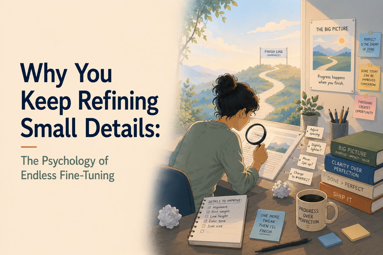 Why You Keep Refining Small Details: The Psychology of Endless Fine-Tuning