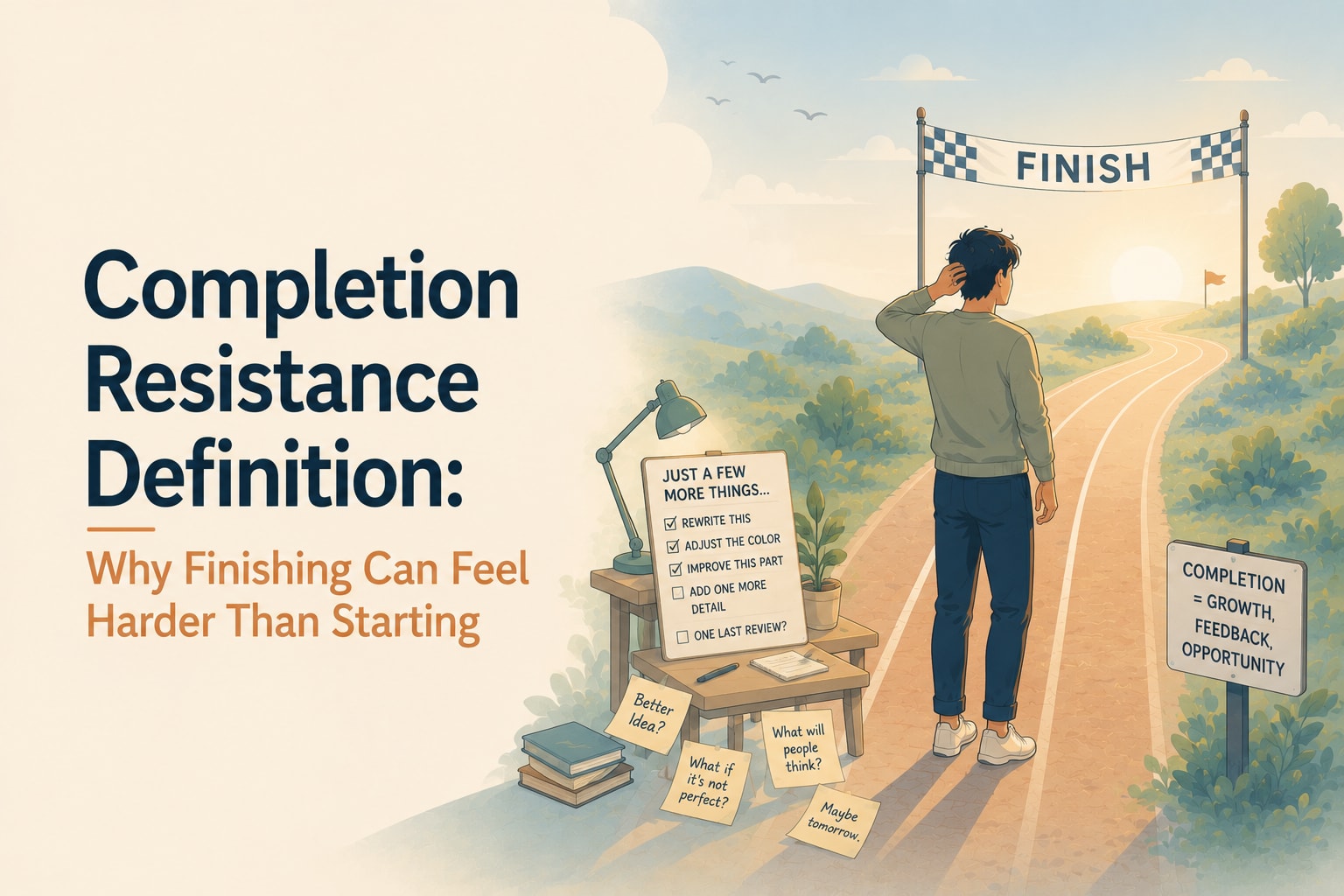 Completion Resistance Definition: Why Finishing Can Feel Harder Than Starting