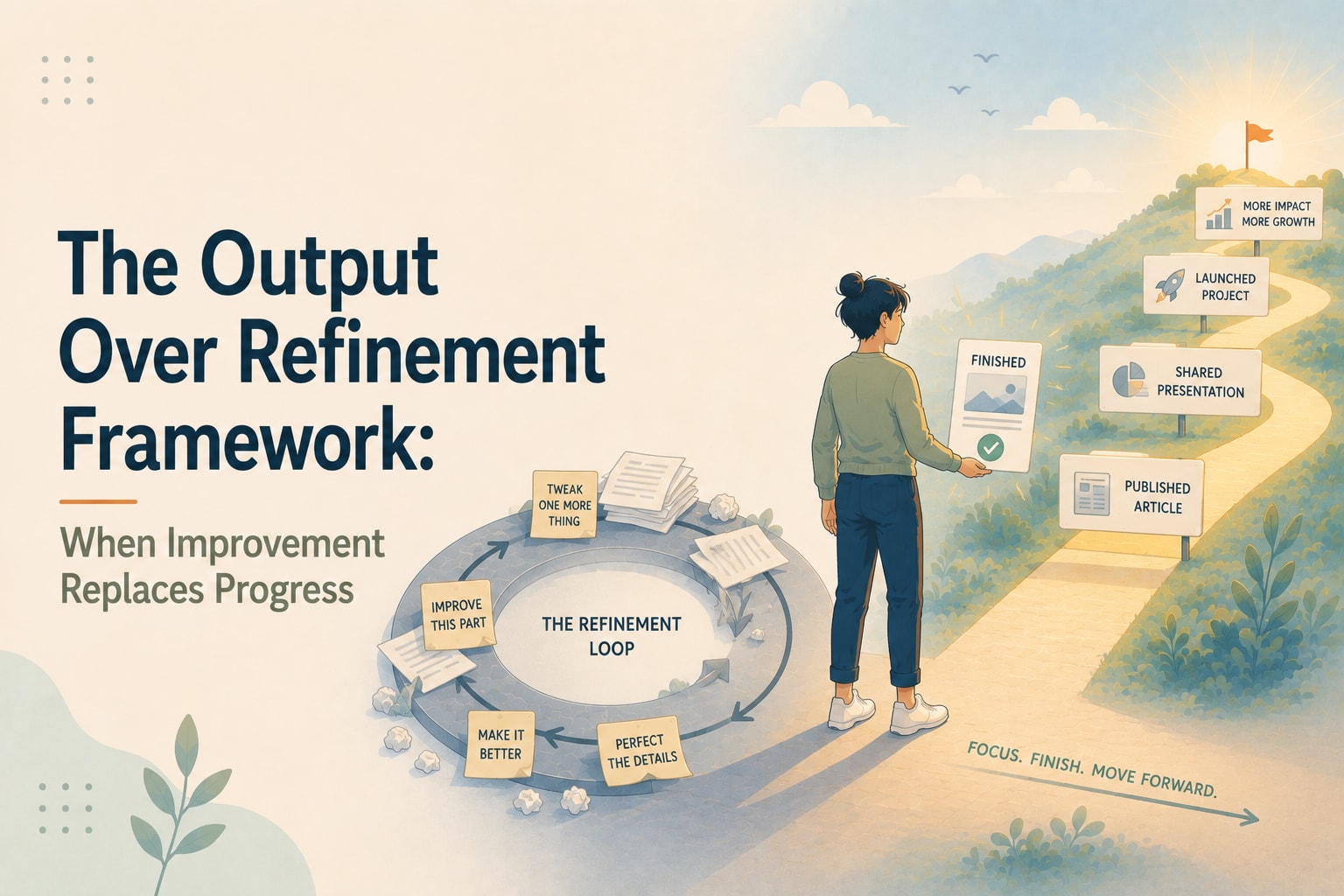 The Output Over Refinement Framework: When Improvement Replaces Progress