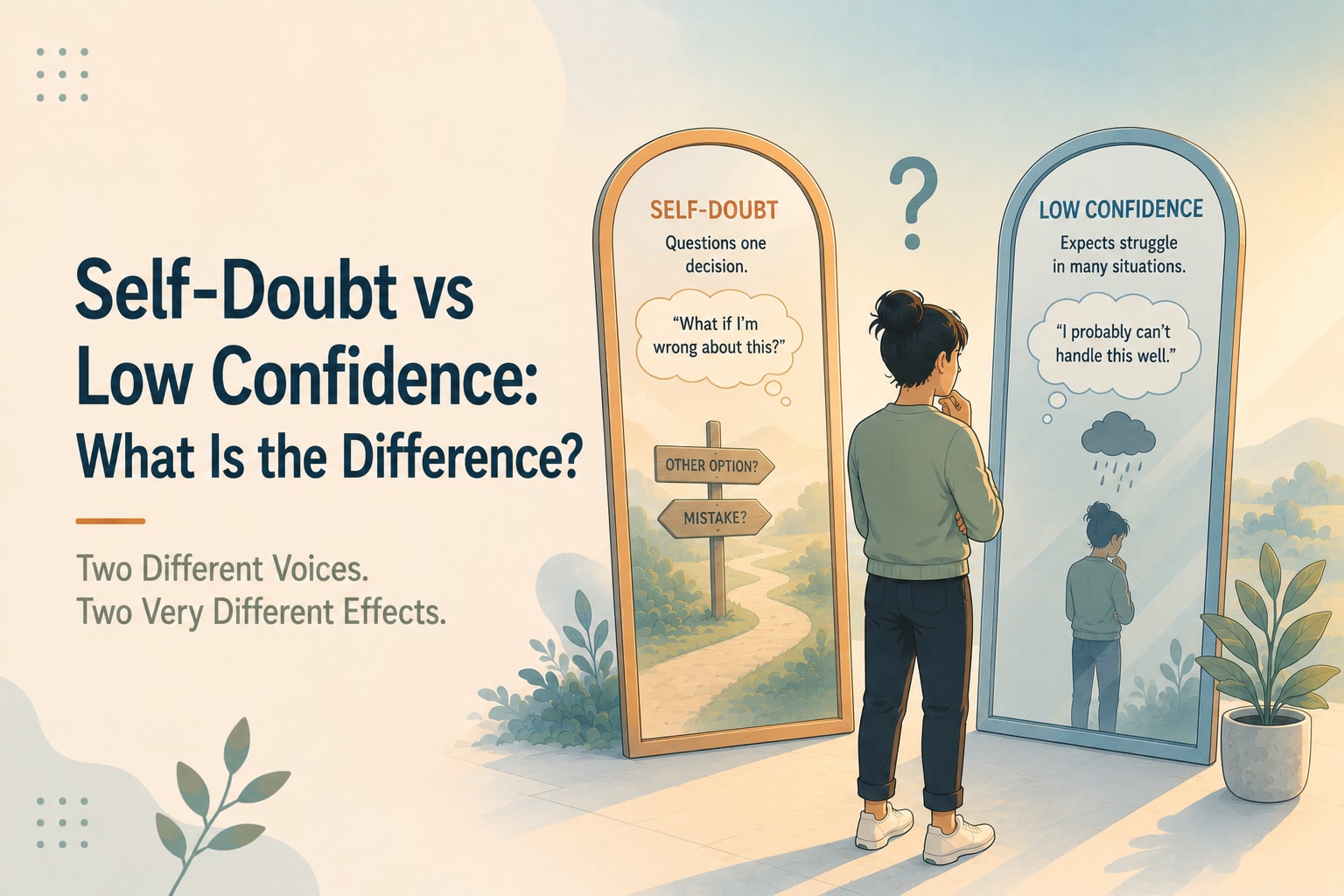 Self-Doubt vs Low Confidence: What Is the Difference?