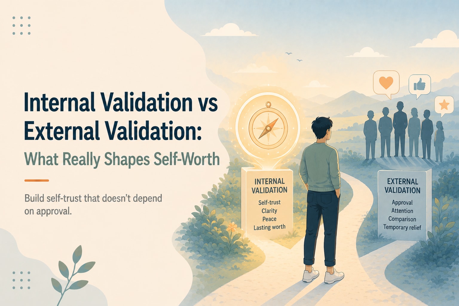 Internal Validation vs External Validation: What Really Shapes Self-Worth