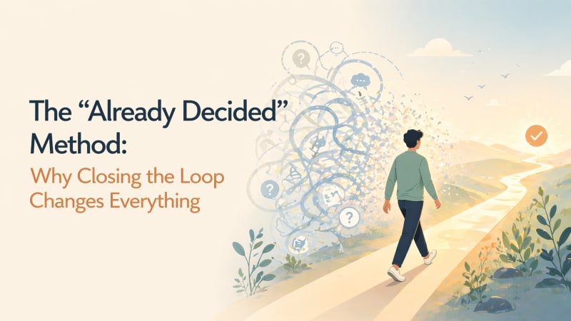 "The “Already Decided” Method: Why Closing the Loop Changes Everything