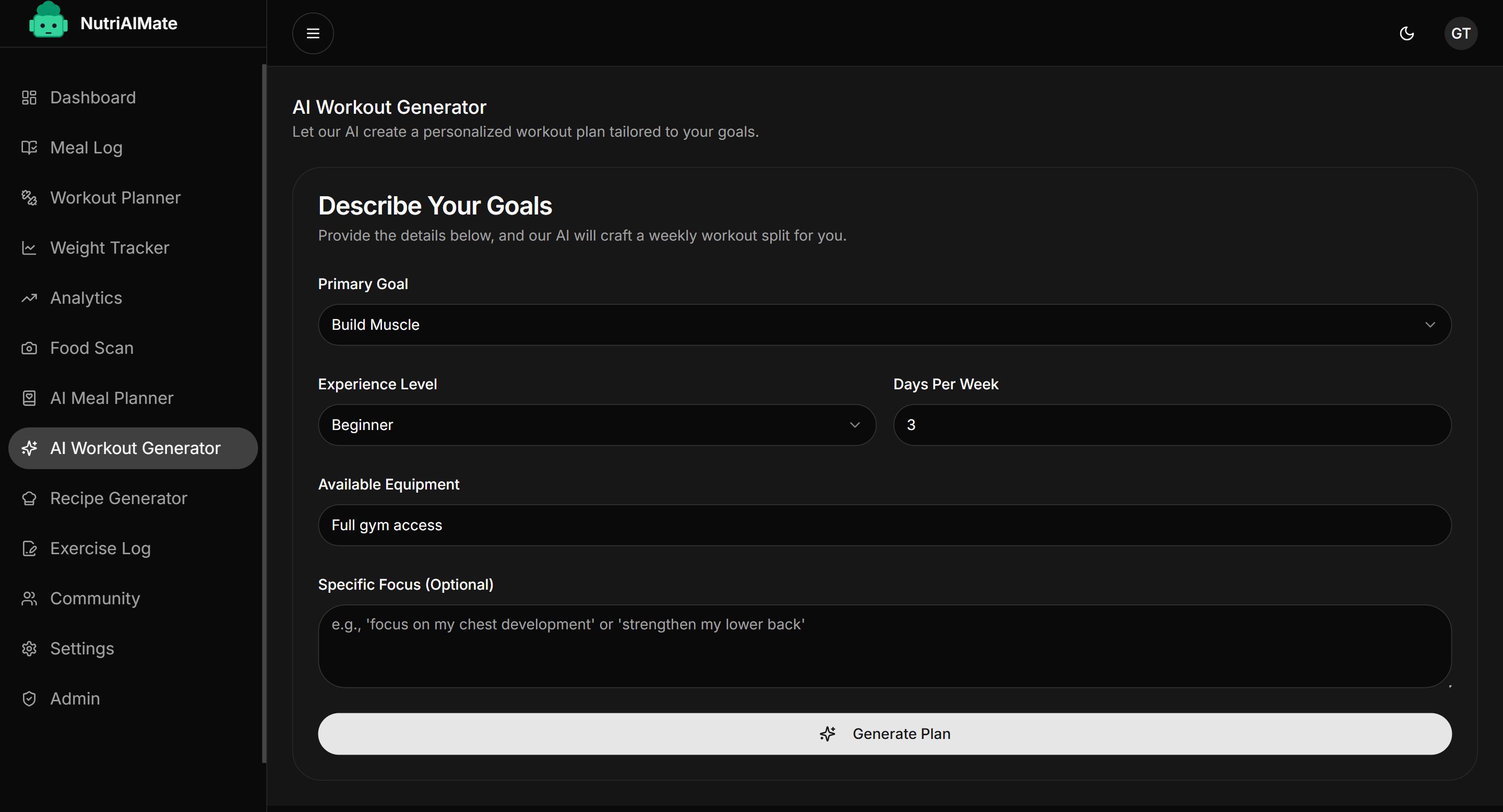 AI Workout Generator