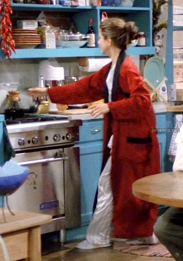 Red Velvet Robe + Silk Pajamas: How Rachel Green Made Loungewear Look ...