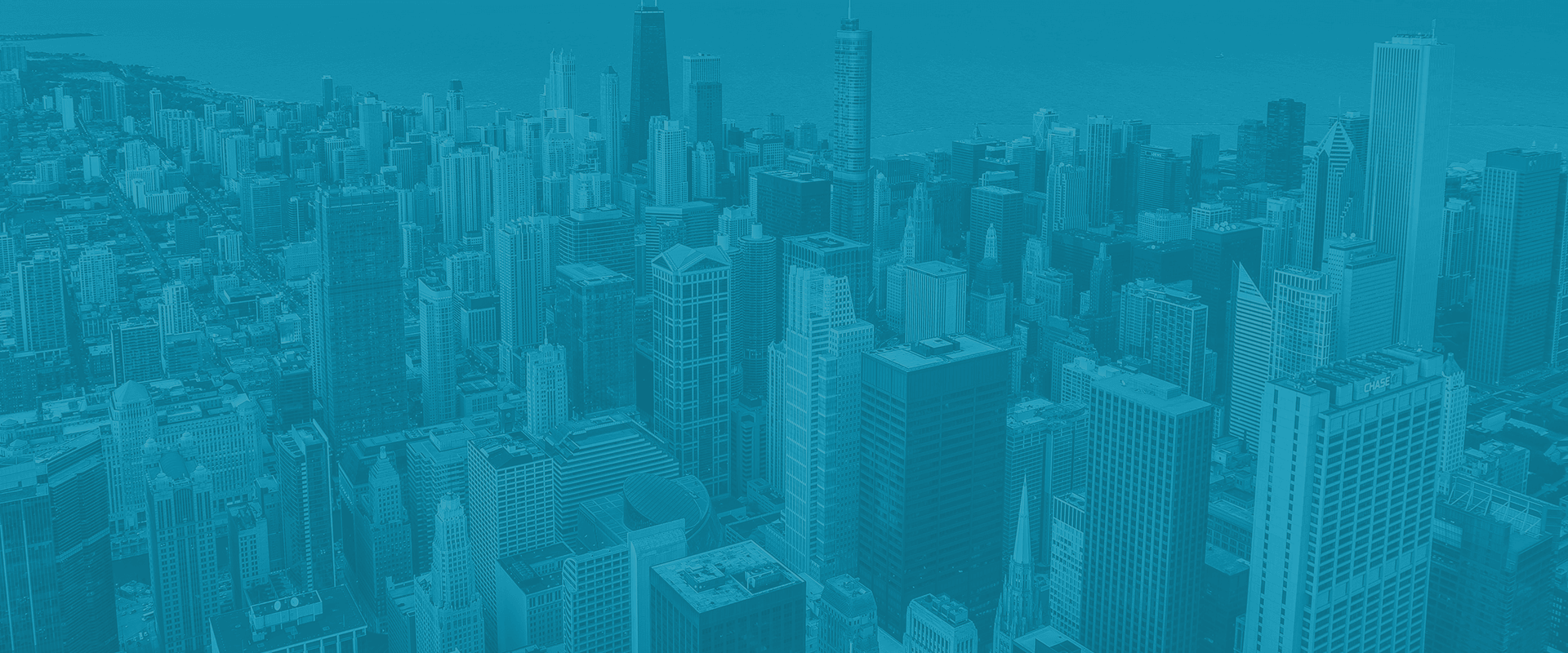 Fondo de edificios azul