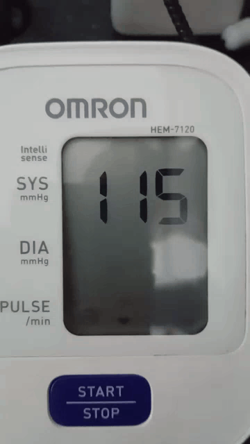 Blood pressure test
