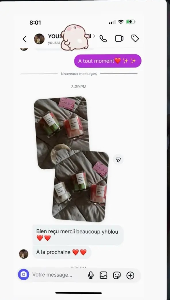 Avis client Instagram